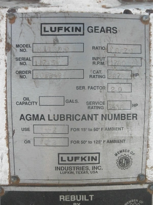 USED LUFKIN N1200C