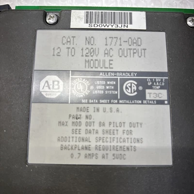 USED Allen-Bradley 1771-OAD