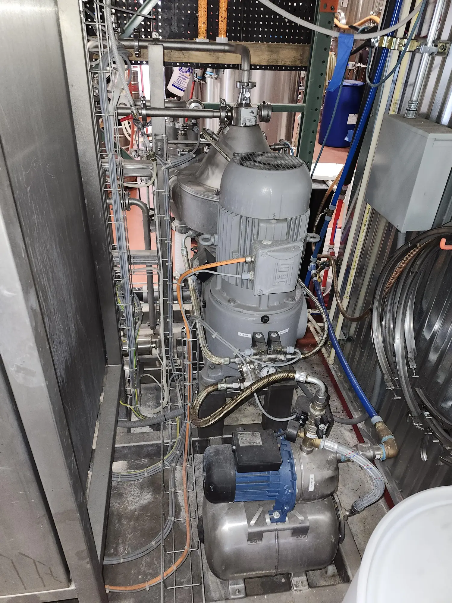 Used GEA Westfalia Model HB025 centrifuge system
