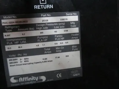 USED AFFINTY PWC-020-BE35-CB02