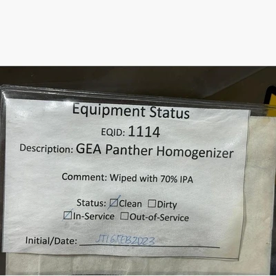 Used GEA NS3006L Homogenizers Missouri US | BioLabTek #1520498