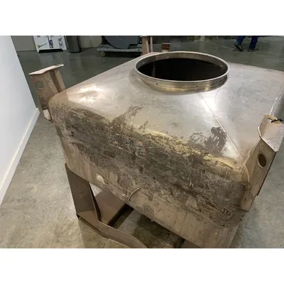 Used 1000 Liter (35 cu. Ft) IBC Matcon Stainless Steel Portable Tote Bin