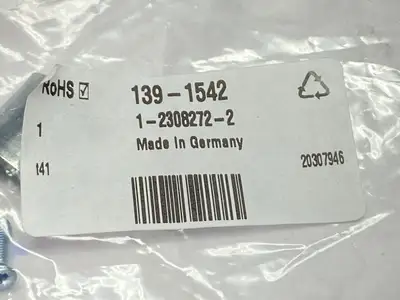 1-2308272-2 | TE-Connectivity  Cable Clamp Kit Zinc Rail D-Sub Backshells LOT OF 2 - New