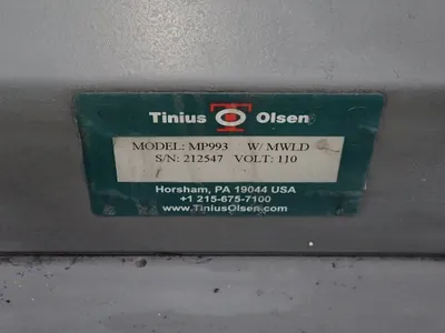 USED TINIUS OLSEN MP993