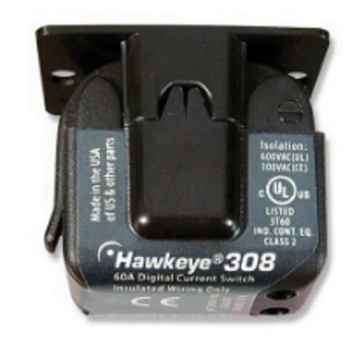 Veris H308 Hawkeye 308 Current Switch, 0.75 to 50 A Adjustable Trip Point [Refurbished]