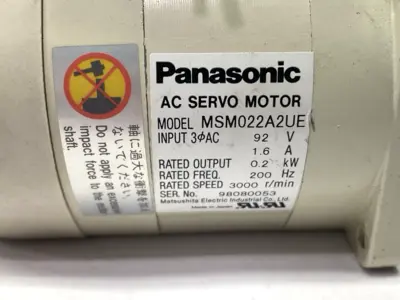 USED PANASONIC AC SERVO MOTOR