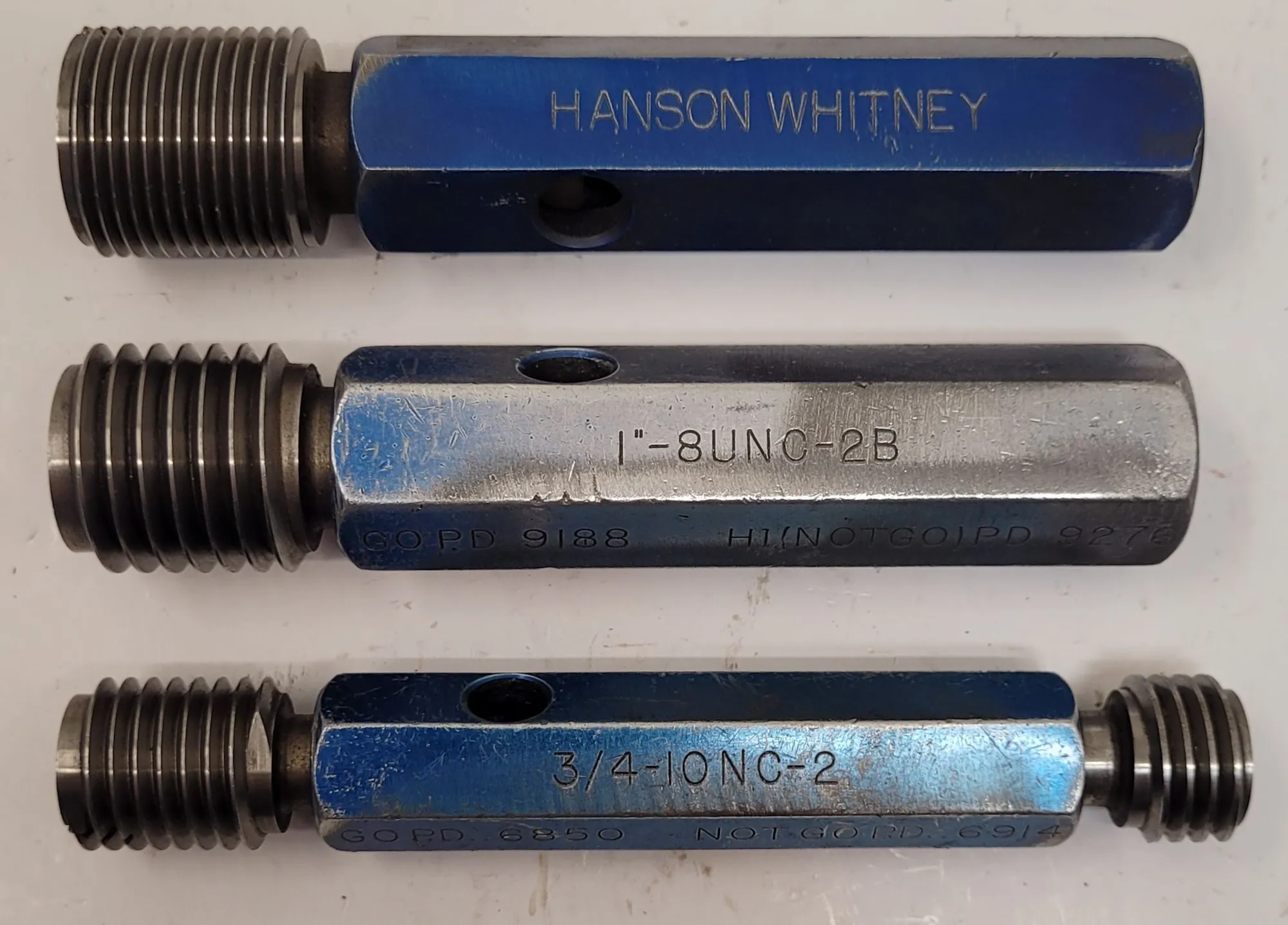 USED HANSON & WHITNEY Go/No Go Gauges