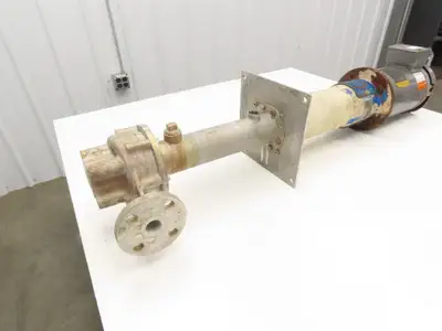Sanwa VM-2542 Stainless Centrifugal Pump 1" Flanged 2Hp 460V 13 GPM Ext Shaft