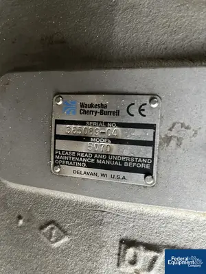 USED Waukesha 4" Waukesha Rotary Lobe Pump Head, S/S, Model 5070