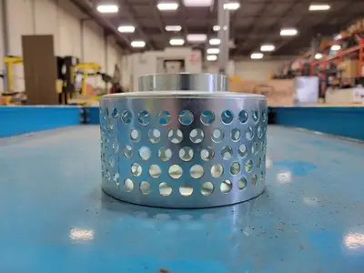 2" FPT Round Hole Steel Strainer