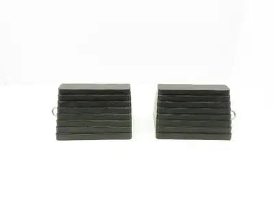 Uline H-517 Wheel Chocks Black Rubber 9-3/4x8x6" Truck Loading Dock Lot of 4
