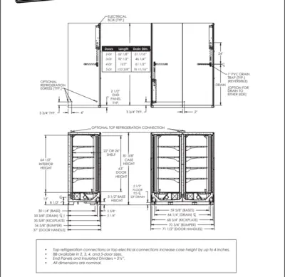 2021 SELF CONTAINED Freezer 24′ Available in 4-Door units