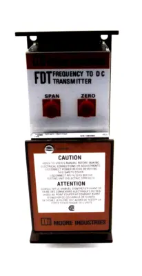 NEW MOORE INDUSTRIES FDT/G/1-5V/117AC FREQUENCY TRANSMITTER FDTG15V117AC