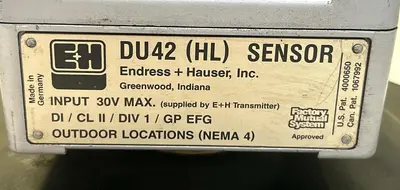 Used ENDRESS+HAUSER DU42 Industrial Controls Ohio US | Surplus Asset Holdings #1237054