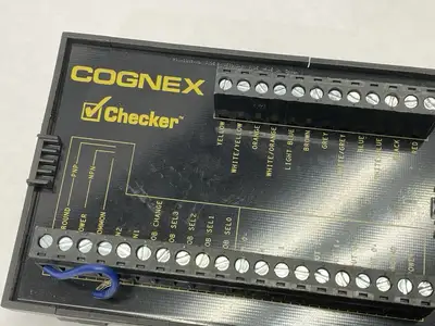 USED COGNEX CHECKER PLC MODULE DIN RAIL MOUNT