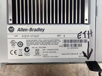 USED ALLEN-BRADLEY 6181P-15TSXP