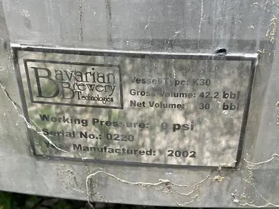 Bavarian Brewery Technologies Brew Tank,