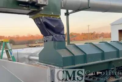 USED CUSTOM BUILT FLUID BED DRYER FOR SHAVINGS, SAWDUST & HEMP PRODUCTS