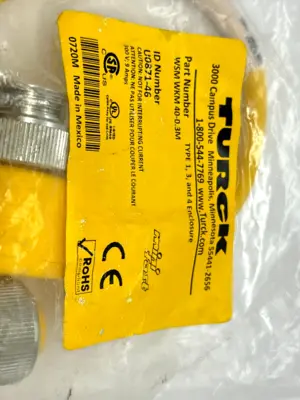 WSM WKM 40-0.3M | Turck  Minifast Cordset M/F 7/8 Minifast Connector U0871-46 - New