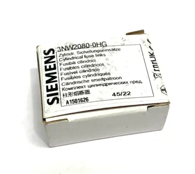 USED SIEMENS SENTRON CYLINDRICAL FUSE, SLOW-BLOW, 8A