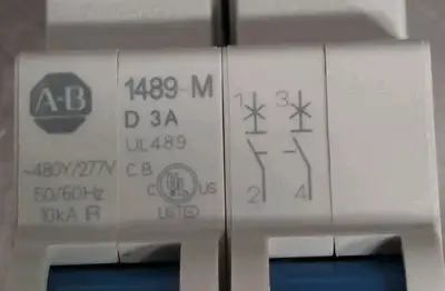 Allen-Bradley 1489-M2D030 Ser D Circuit Breaker Loc4E4
