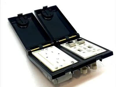 Used MURR ELEKTRONIK RJ45 FRONT PANEL INTERFACE DUPLEX RECEPTACLE Connector Accessories | Maverick Industrial Sales #1105473