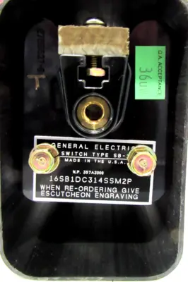 NEW GENERAL ELECTRIC 16SB1DC314SSM2P CONTROL SWITCH
