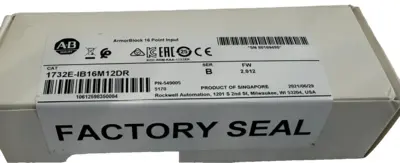 ALLEN BRADLEY 1732E-IB16M12DR I/O BLOCK 1732EIB16M12DR FW 2.012 NEW,SURPLUS