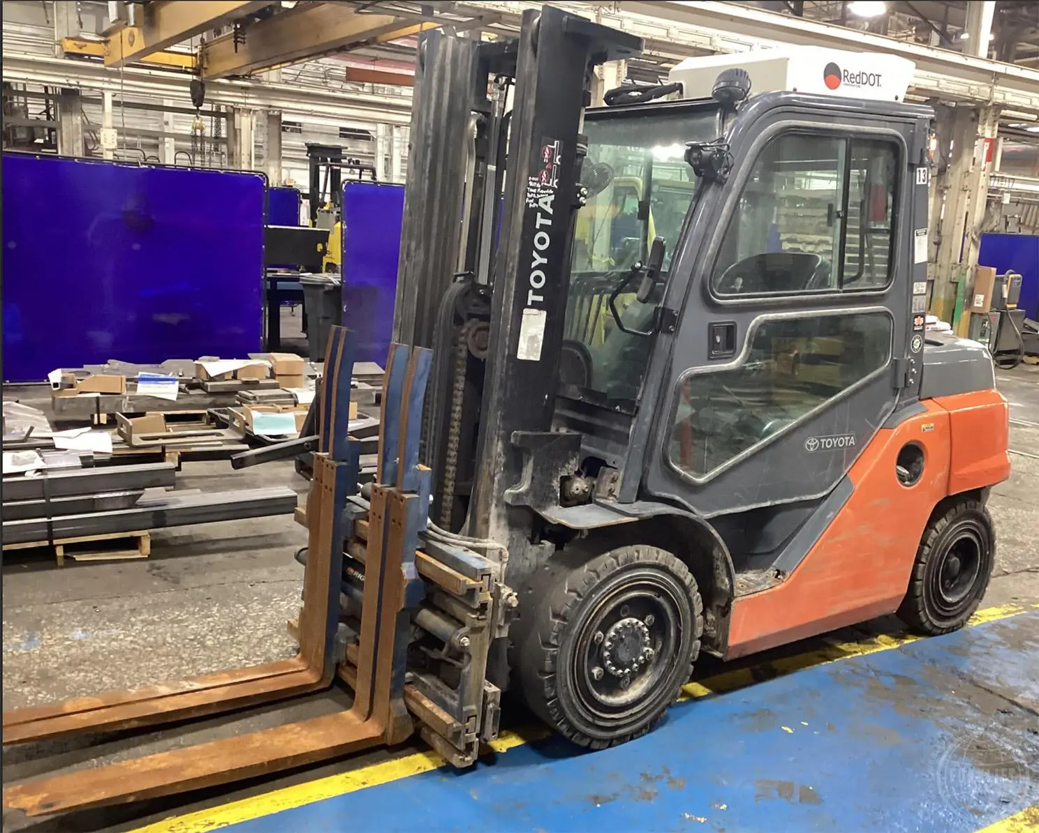 Used 2018 TOYOTA 8FDU40 Internal Combustion Forklifts: Pneumatic Tire Illinois US | Forklift Exchange #1274645