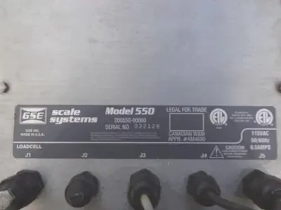 USED GSE SCALE 550
