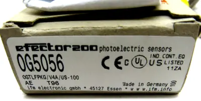 NEW EFECTOR OGTLFPKG/V4A/US-100 OG5056 PHOTOELECTRIC SENSOR OGTLFPKGV4AUS100