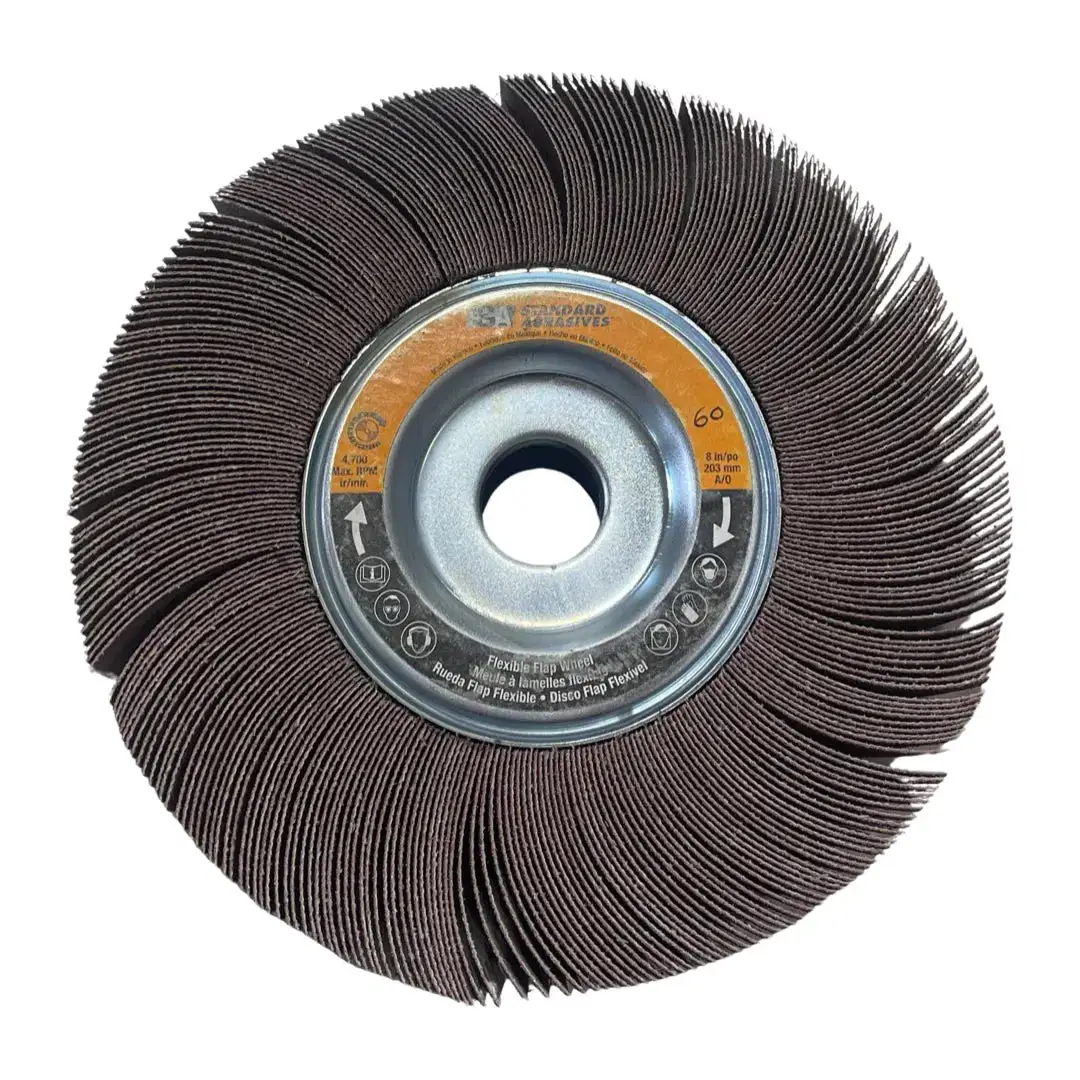 Standard Abrasives 8" x 2" x 1" Unmounted Flap Wheel 60 Grit Aluminum Oxide