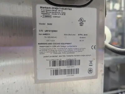 Used 2018 MARKEM-IMAJE 9450 Laser  Coders & Printers British Columbia CA | Steep Hill Equipment Solutions #1307416