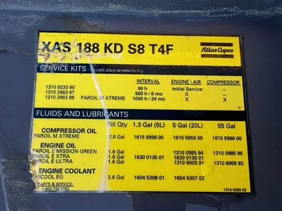 Used 2022 ATLAS COPCO XAS 188 KD8 Rotary Screw & Sliding Vane Air Compressors Minnesota US | Carco Truck & Equipment #1514211