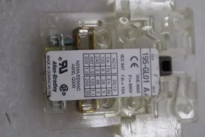 LOT OF 3 AB NEW OPEN BOX Allen Bradley 195-GL01 SerA Auxiliary Switch STK H1133A