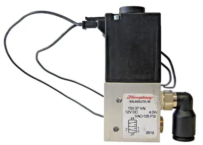 Humphrey 153 37 VAI Balanced Solenoid Valve 12 VDC 12V DC 1/8" NPSC Port 125 PSI