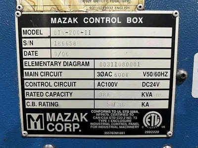 USED 2006 MAZAK CORP. QTN-200-II