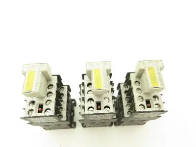 Siemens 3TF2001-0BB4 Contactor Block Diode Set 16A 600VAC 5HP Lot of 3