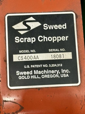 Used _UNKNOWN_ CS400AA Shredders West Virginia US | Cooper Industries #1409693