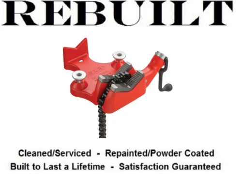 Ridgid 40195 Model BC410 Top Screw Bench Chain Vise, 1/8 - 4 Inch [Refurbished]