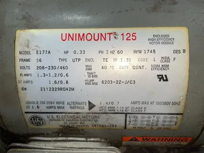 Used U.S. MOTORS B431/Y04Y016R017F Motors (misc) Ohio US | HGR 24 #1482390
