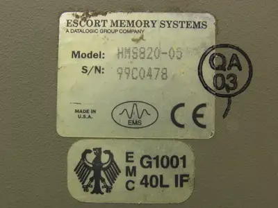 Escort Memory Systems HMS820 MUX32 Passive Reader/Writer Host Interface COM1