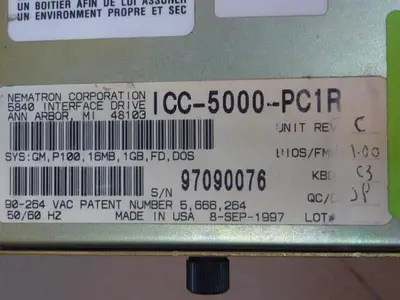USED NEMATRON CORP ICC-5000-PC1R