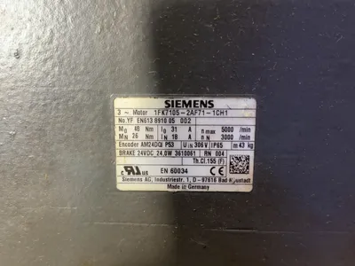 Used SIEMENS 1FK71052AF711CH1 Motors (misc) Ohio US | HGR 24 #1048051