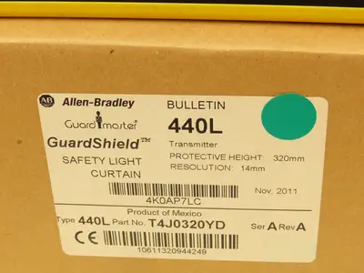 440L-P4J0320YD GuardMaster Guardshield Safety Light Curtain Transmitter/Receiver