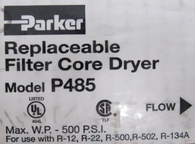 NEW PARKER P485 FILTER CORE DRYER