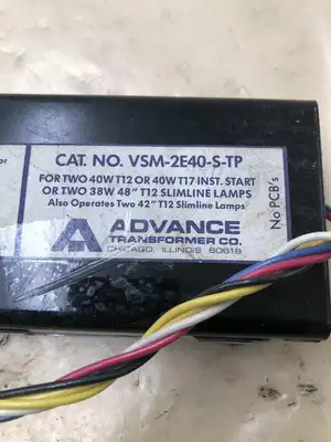 Advance VSM-2E40-S-TP Type 1 Outdoor Light Ballast 277V 60Hz