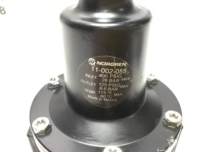 Norgren 11-002-055 Pressure Regulator Inlet Max 400PSIG 28bar Outlet Max 125PSIG 8.6bar