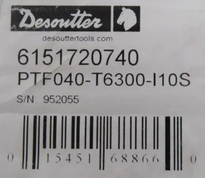 NEW DESOUTTER PTF040-T6300-I10S IMPACT WRENCH 3/8" PTF040T6300I10S