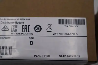 ALLEN BRADLEY 1734-FPD FIELD POWER DISTRIBUTOR MODULE POINT I/O STOCK L-238C